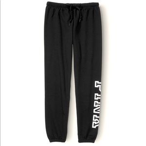 Black pink sweatpants